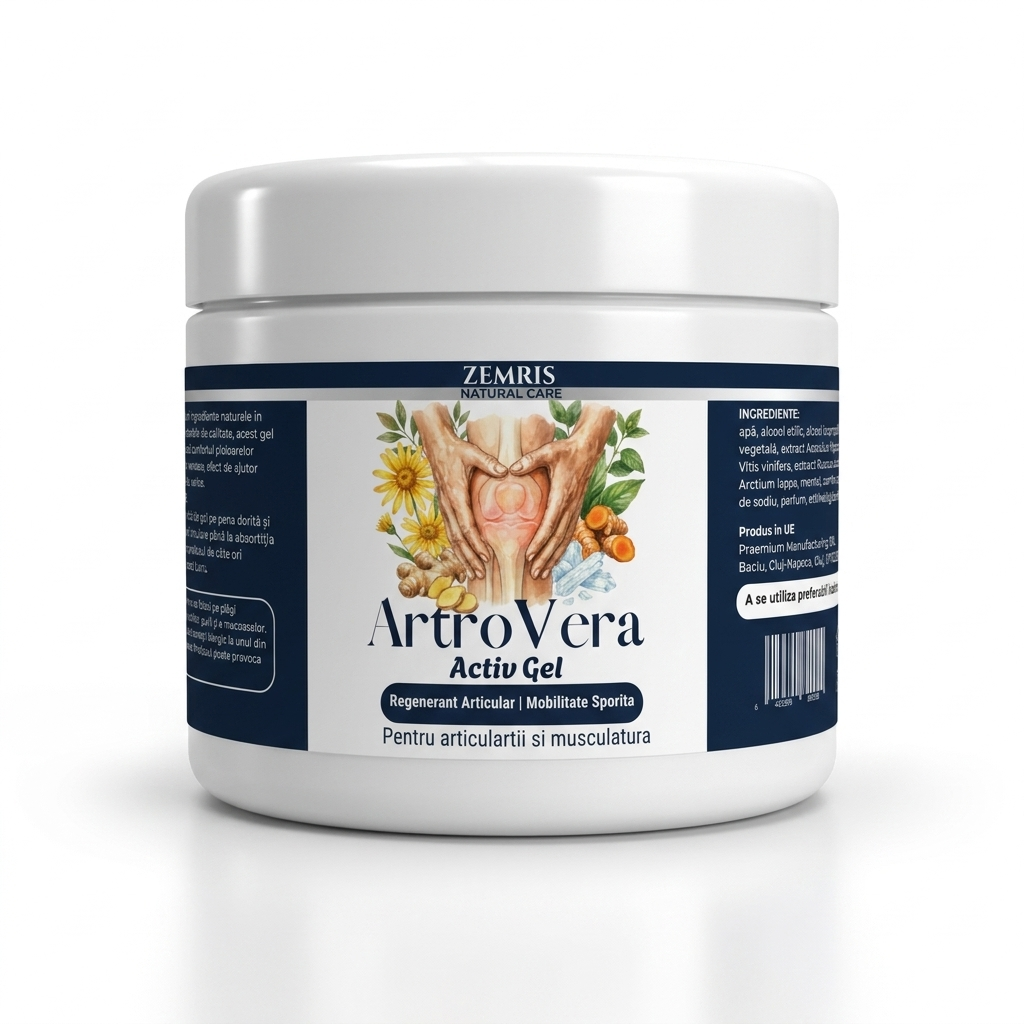 Artro Vera Activ Gel — Gel cu Tămâie și Gheara Diavolului pentru Dureri Articulare și Rigiditate